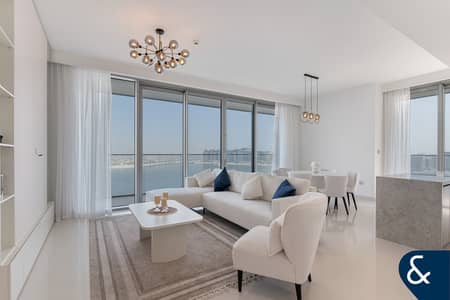 3 Bedroom Apartment for Sale in Dubai Harbour, Dubai - Full Palm View | Sunset | Private Beach