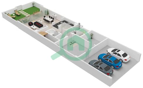 Bay Residences Dubai Islands - 2 卧室联排别墅类型07戶型图