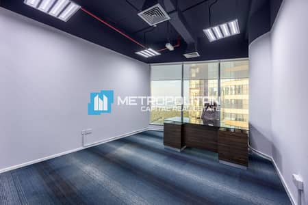 Office for Rent in Al Reem Island, Abu Dhabi - Mangrove View|Fitted Office With Pantry|4 Cheques