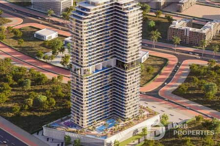 Studio for Sale in Dubai Land Residence Complex, Dubai - Pool and Park View | High Floor | Payment Plan