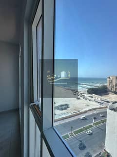 3-bedroom apartment for annual rent with a direct sea view of the Ajman Corniche.