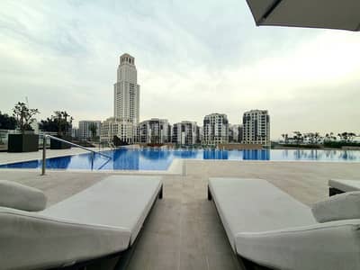 1 Bedroom Apartment for Rent in Dubai Creek Harbour, Dubai - Boulevard And Partial Sea Views | Mid Floor