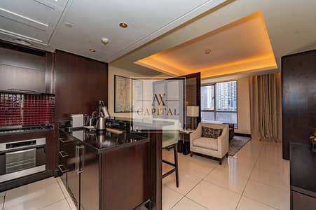 Studio for Rent in Downtown Dubai, Dubai - Fully Furnished | High Floor | Boulevard View