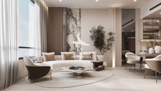 汽车城， 迪拜 1 卧室单位待售 - Living room and kitchen. jpg