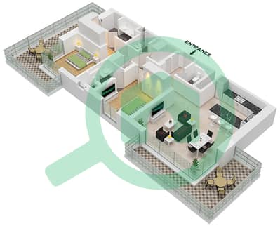 Riwa 1 - Апартамент 2 Cпальни планировка Тип/мера 2D/UNIT G02 FLOOR GROUND Riwa 1 - Апартамент 2 Cпальни планировка Тип/мера 2D/UNIT G02 FLOOR GROUND