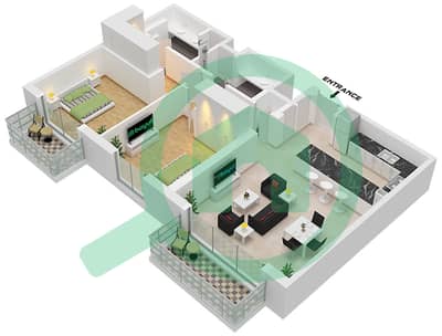 Riwa 1 - Апартамент 2 Cпальни планировка Тип/мера 2S / UNIT 8 FLOOR 8 Riwa 1 - Апартамент 2 Cпальни планировка Тип/мера 2S / UNIT 8 FLOOR 8