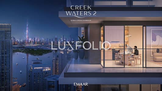 3 Bedroom Apartment for Sale in Dubai Creek Harbour, Dubai - Canal, Burj Khalifa and Creek Tower View | High Floor | Huge Lay out