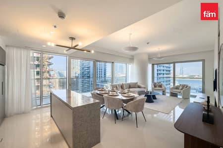 2 Bedroom Flat for Rent in Dubai Harbour, Dubai - PALM VIEWS | CORNER UNIT | UNFURNISHED