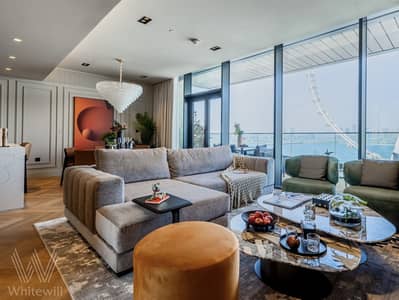 2 Bedroom Flat for Sale in Bluewaters Island, Dubai - Living room. jpg