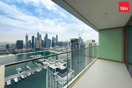 2 Bedroom Apartment for Rent in Dubai Harbour, Dubai - Marina Skyline View | Grand Bleu | Private Beach