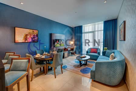 商业湾， 迪拜 1 卧室公寓待租 - 1+BR+-+Canal+Living+area. jpg