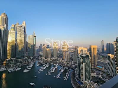 3 Bedroom Apartment for Rent in Dubai Marina, Dubai - Stunning Marina View | High Floor | Ready to Move