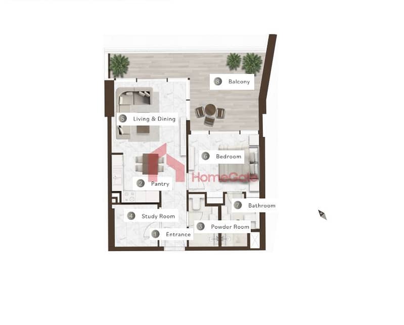 1BR plus study room 1.65Million. png 1BR plus study room 1.65Million. png