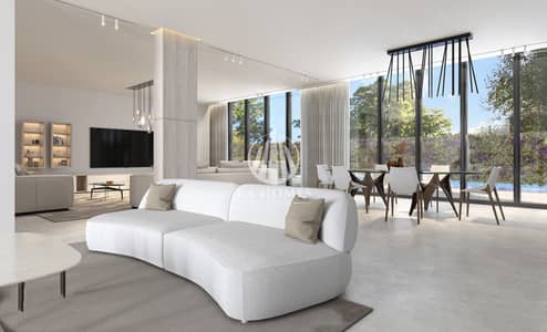 巴拉希， 夏尔迦 4 卧室别墅待售 - Living Room 2 - Interior Render - Hayyan - Alef Group. jpg