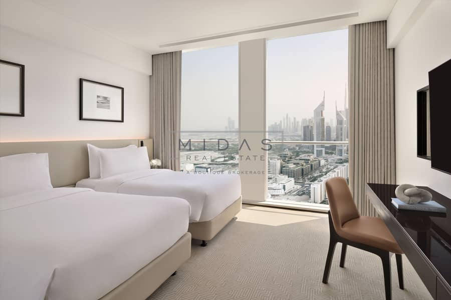 9 Three-Bedroom Apartment - Bedroom 2. JPG