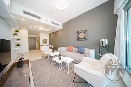 1 Bedroom Apartment for Rent in Business Bay, Dubai - 1BR in The Bay | Pool with Burj Khalifa View