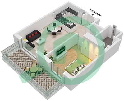 Riwa 2 - Апартамент 1 Спальня планировка Тип/мера 1A/UNIT G04 FLOOR GROUND Riwa 2 - Апартамент 1 Спальня планировка Тип/мера 1A/UNIT G04 FLOOR GROUND