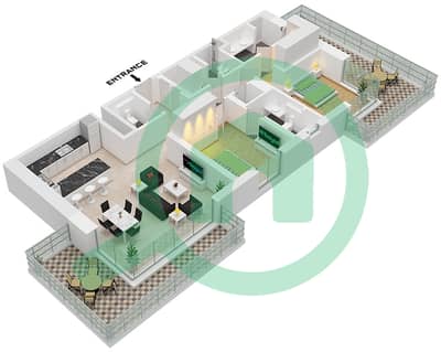 Riwa 2 - Апартамент 2 Cпальни планировка Тип/мера 2D/UNIT G03 FLOOR GROUND Riwa 2 - Апартамент 2 Cпальни планировка Тип/мера 2D/UNIT G03 FLOOR GROUND