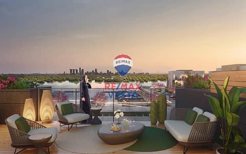 3 Bedroom Townhouse for Sale in Al Jubail Island, Abu Dhabi - 21080100_JUBAIL_V14-TERRACE-VIEW_20221031. jpg