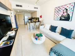 Fully Furnished 1BR-Huge Balcony-Binghatti Avenue