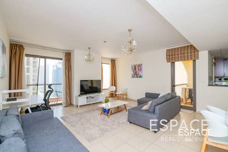1 Bedroom Flat for Rent in Jumeirah Beach Residence (JBR), Dubai - Vacant | Marina View | Fully Furnished
