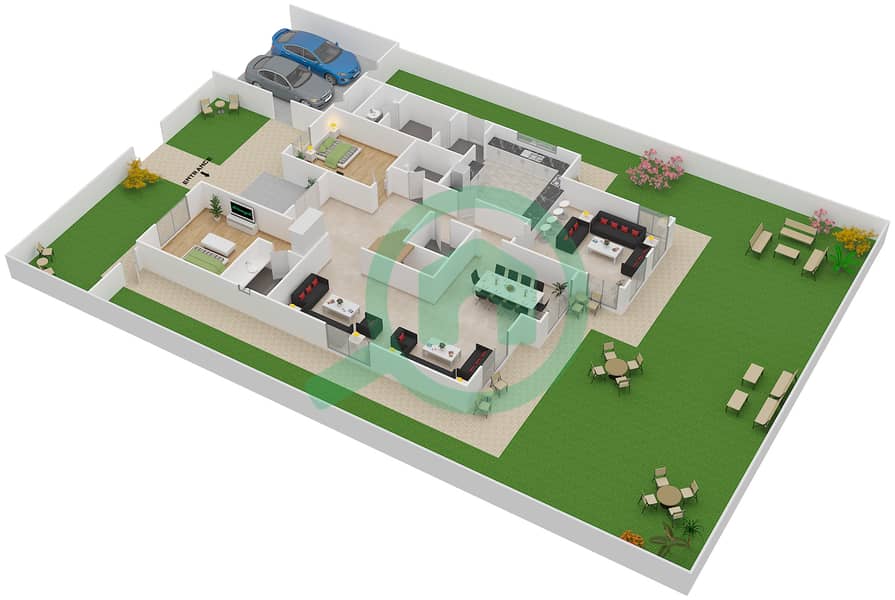 Floor plans for Type 8 6bedroom Villas in The Meadows 5