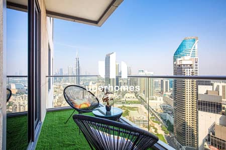 1 Bedroom Apartment for Sale in Downtown Dubai, Dubai - Fully Furnished | High Floor | Water View
