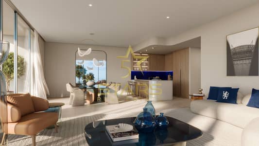 2 Cпальни Апартаменты Продажа в Дубай Морской Город, Дубай - Legends _Living & Kitchen. jpg