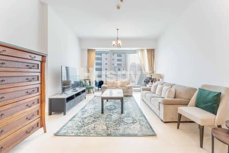 2 Bedroom Flat for Rent in Dubai Marina, Dubai - Furnished | High Floor | Partial Marina View