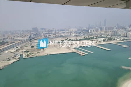 5 Bedroom Penthouse for Sale in Al Reem Island, Abu Dhabi - Sea View | High Floor 5BR+Maids | Owners Occupied