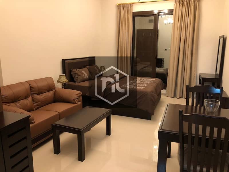 GOLF COURSE VIEW | FULLY FURNISHED STUDIO | BALCONY AND PARKING | ELITE 10 | SPORTS CITY