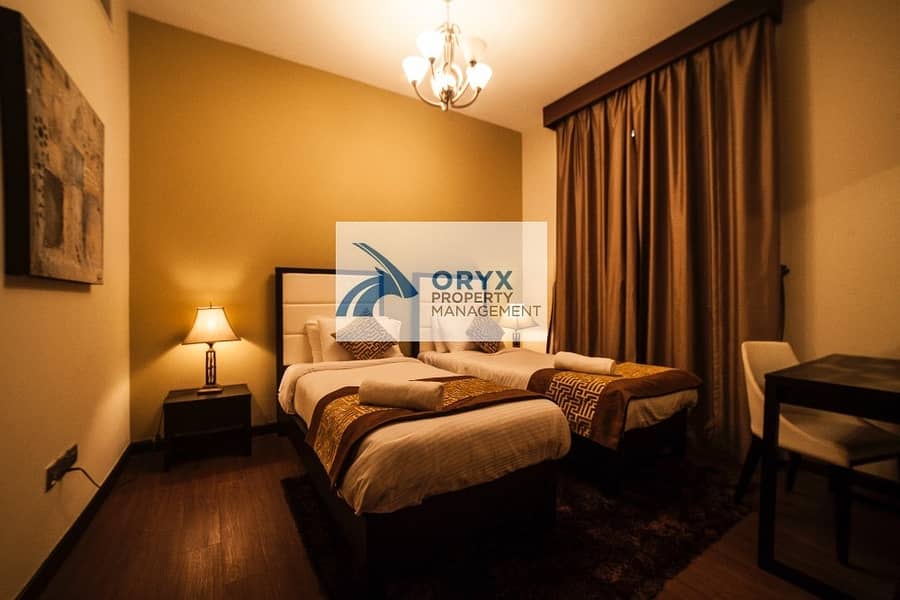 2BR Luxurious Fully Furnished & Serviced Apartment | AED78
