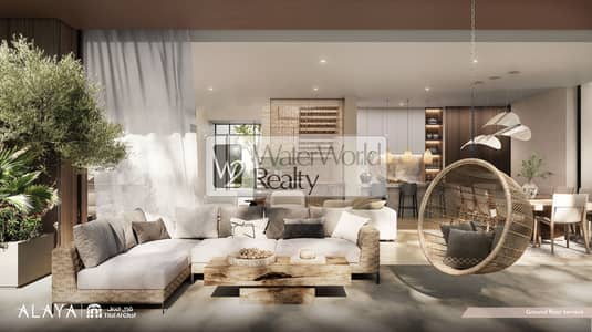 فیلا 4 غرف نوم للبيع في تلال الغاف، دبي - Ground floor terrace-min. jpg