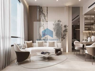 汽车城， 迪拜 1 卧室公寓待售 - Living room and kitchen. jpg