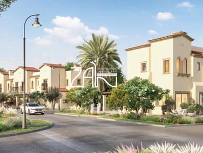 2 Bedroom Townhouse for Sale in Zayed City, Abu Dhabi - Casares 2BR+M Mediterranean Style Single Row