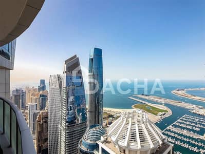 3 Bedroom Flat for Rent in Dubai Marina, Dubai - BEST PRICED | High Floor | Sea Palm Burj Views