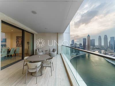 3 Bedroom Apartment for Rent in Business Bay, Dubai - Furnished| Full Canal and Skyline View |Half Floor