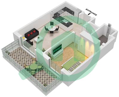Riwa 3 - Апартамент 1 Спальня планировка Тип/мера 1A/UNIT G04 FLOOR GROUND Riwa 3 - Апартамент 1 Спальня планировка Тип/мера 1A/UNIT G04 FLOOR GROUND