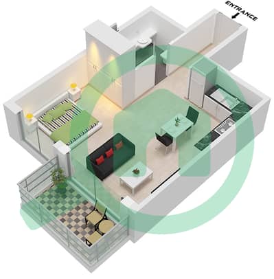 The Haven - Studio Apartment Type I FLOOR 2-8 Floor plan