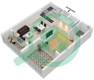 The Haven - 1 Bedroom Apartment Type G FLOOR 2 Floor plan