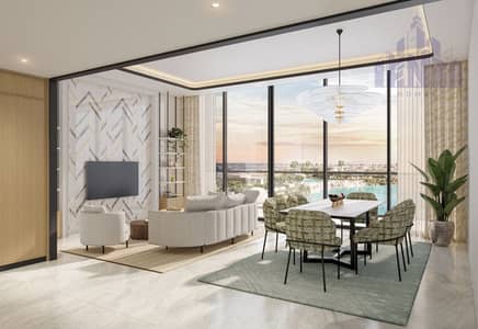 迪拜南部街区， 迪拜 单身公寓待售 - AZIZI VENICE LIVING AND DINING VIEW. jpg