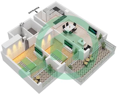 The Haven - 2 Bedroom Apartment Type A FLOOR 1 Floor plan The Haven - 2 Bedroom Apartment Type A FLOOR 1 Floor plan