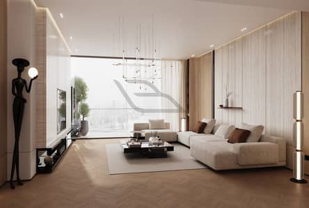 فلیٹ 1 غرفة نوم للبيع في الجداف، دبي - Livingroom-04_Post. jpg