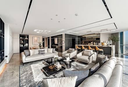 1 Bedroom Penthouse for Rent in Sheikh Zayed Road, Dubai - LIVING ROOM 1. jpg