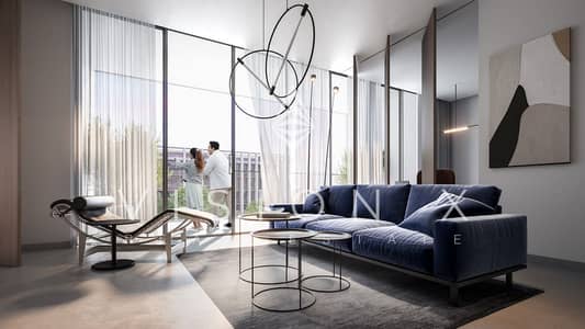 3 Cпальни Апартамент Продажа в Альжада, Шарджа - 230828-2bed-Living-room-03. jpg