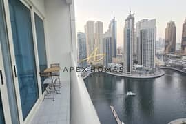 Elegant 1BR | Fully Upgraded | Marina Views