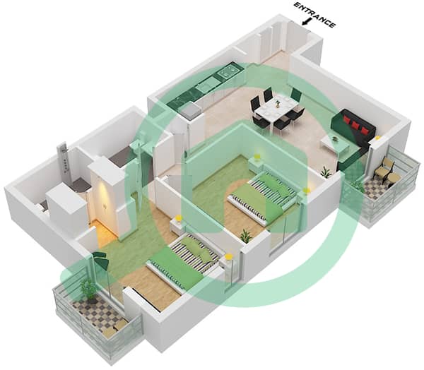 Type 2B-2 Unit 33 Floor 2-5