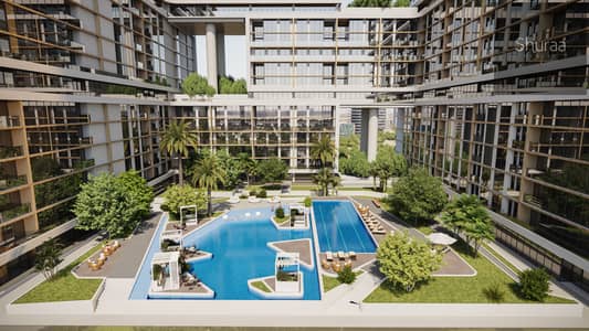 1 Bedroom Flat for Sale in Sobha Hartland, Dubai - Courtyard shot. jpg