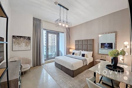 Studio for Rent in Dubai Marina, Dubai - Stylish Furniture | Private Balcony | Vacant