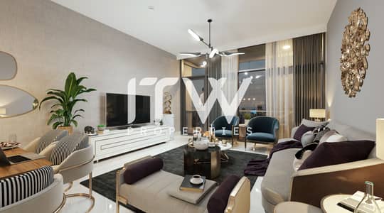 1 Спальня Апартаменты Продажа в Масдар Сити, Абу-Даби - 2BR Type C Living PERSPECTIVE View1. jpg